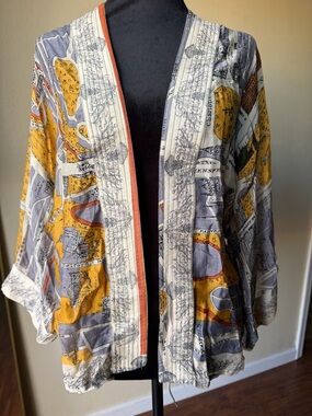 One hundred stars kimono map collection Edinburgh & Leith one size